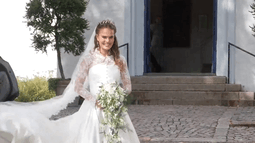 La boda del ahijado de los reyes de Dinamarca: vestido de novia inspirado en Kate Middleton, tiara histórica y un castillo familiar 