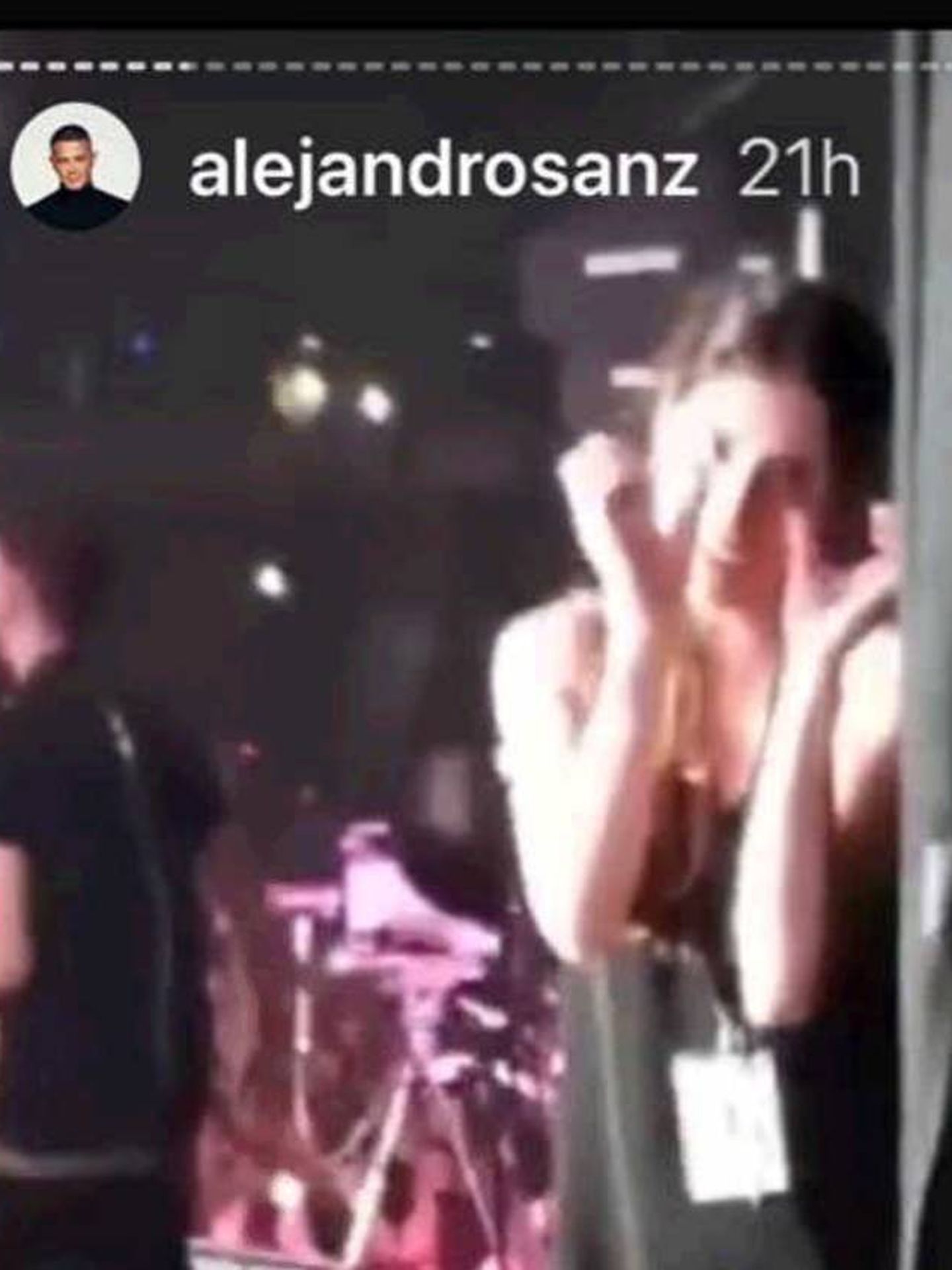  Rachel, en las Stories de Alejandro. (Instagram)