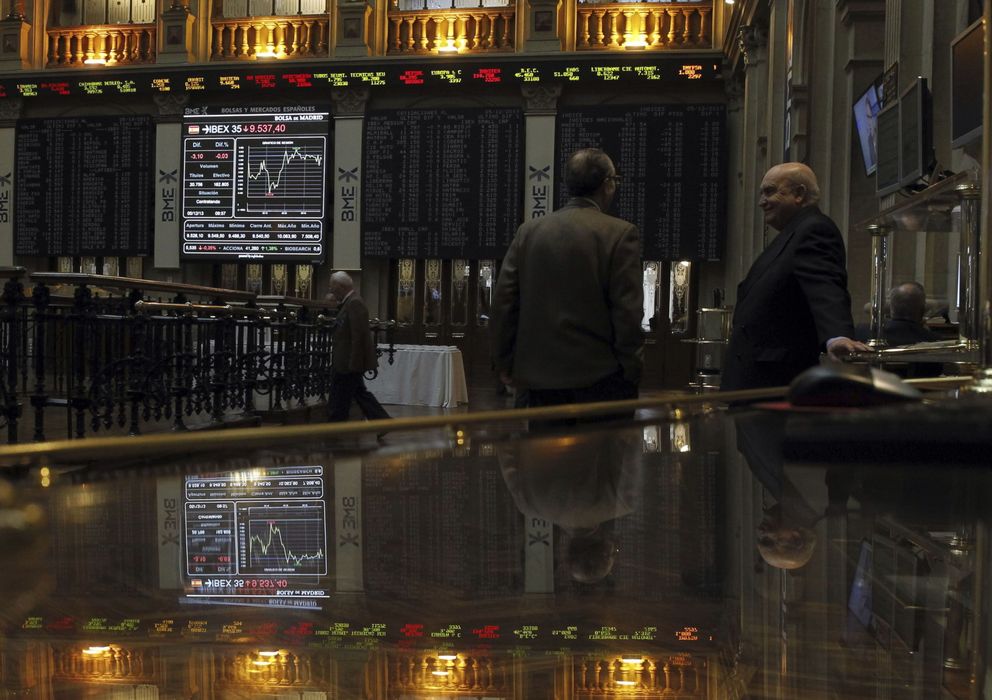 Foto: Imagen del interior de la Bolsa de Madrid 