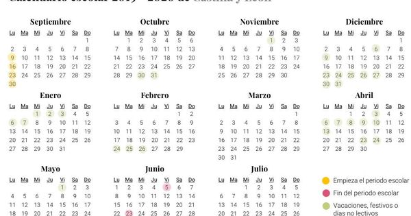 Foto: Calendario escolar 2019-2020 en Castilla y León (El Confidencial)