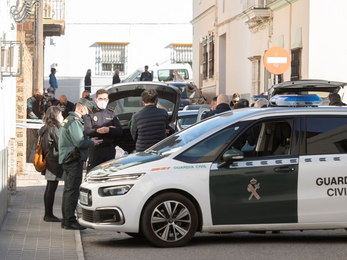 Foto: Agentes de la Guardia Civil y Policía, en Sevilla. (EFE/Raúl Caro)