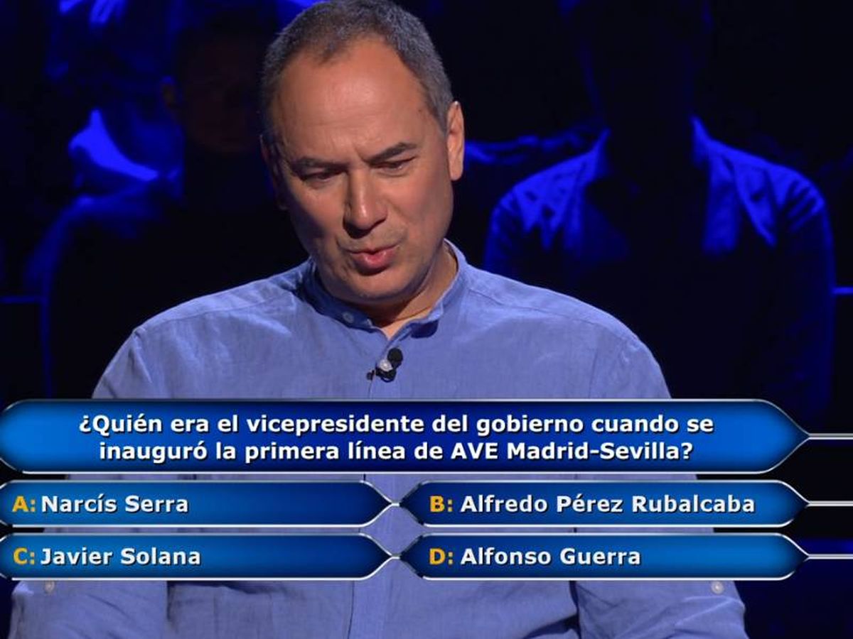 Foto: Erundino, en '¿Quién quiere ser millonario?'. (Antena 3)