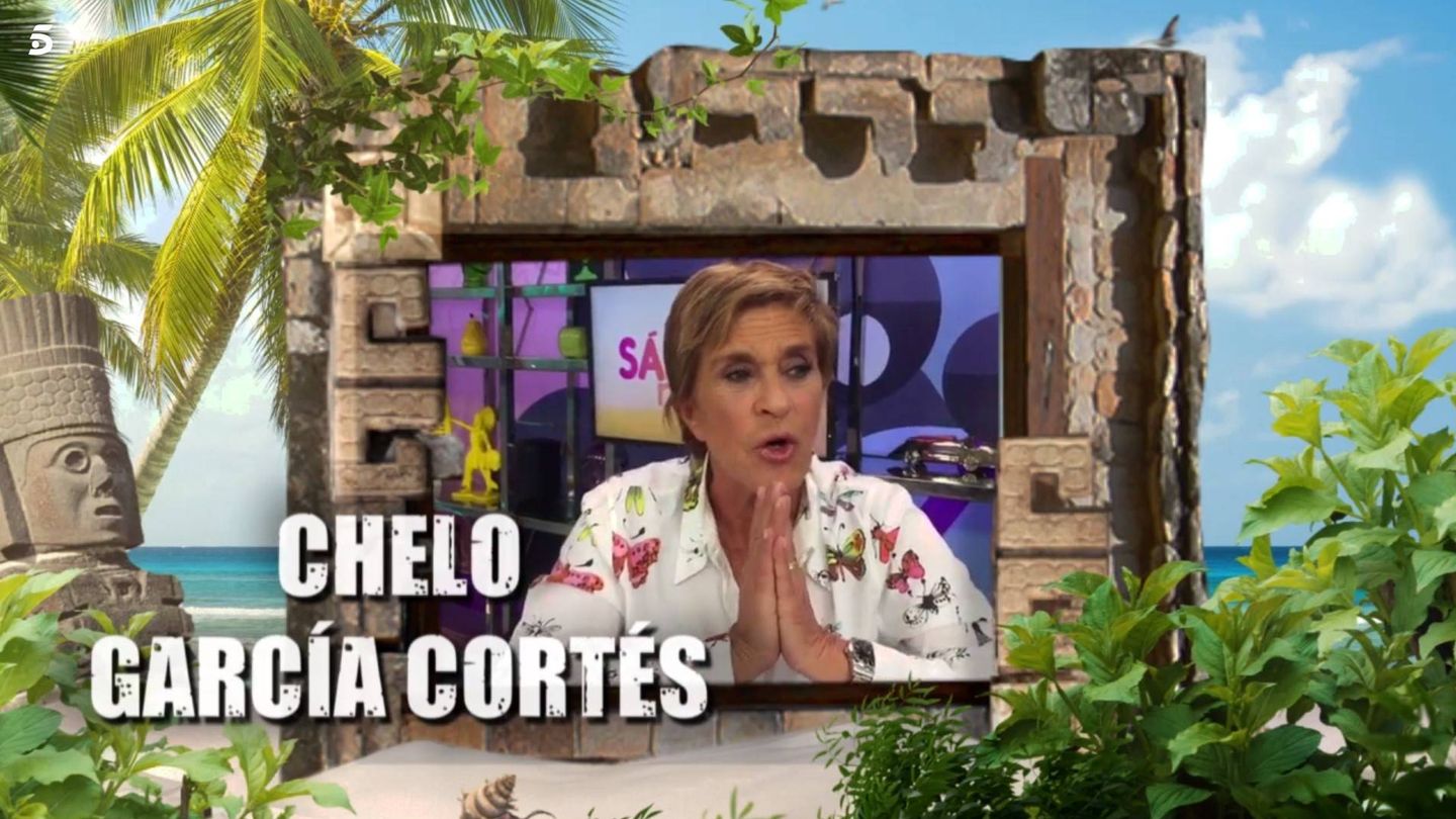 Chelo García Cortés, en la promo de 'Supervivientes 2019'. (Telecinco)