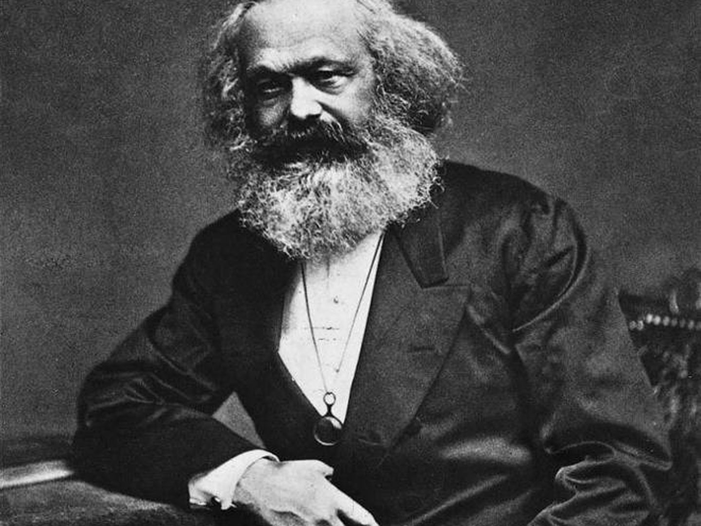 Fotografía del filósofo Karl Marx.
