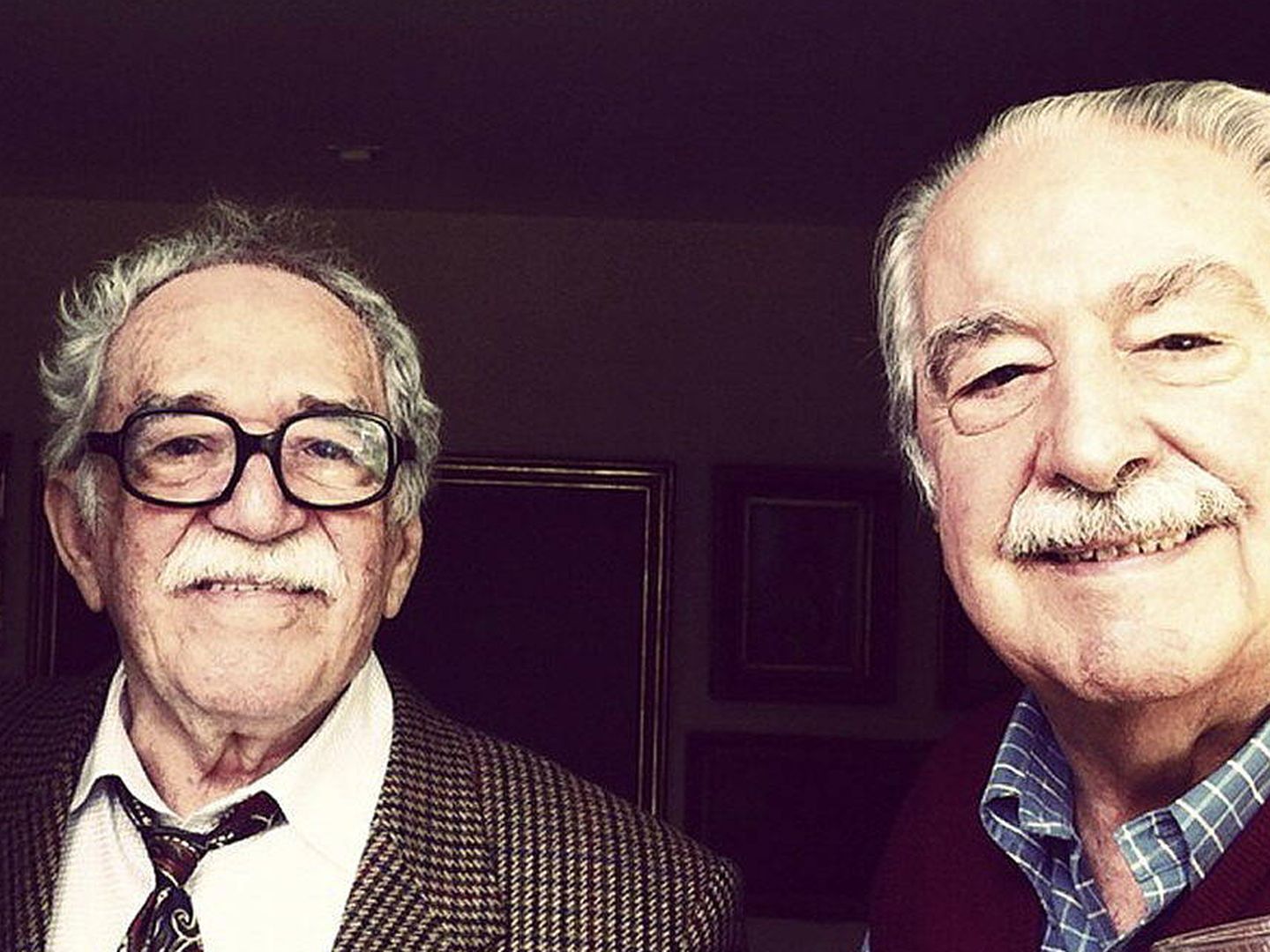 García Márquez y Álvaro Mutis, en México.