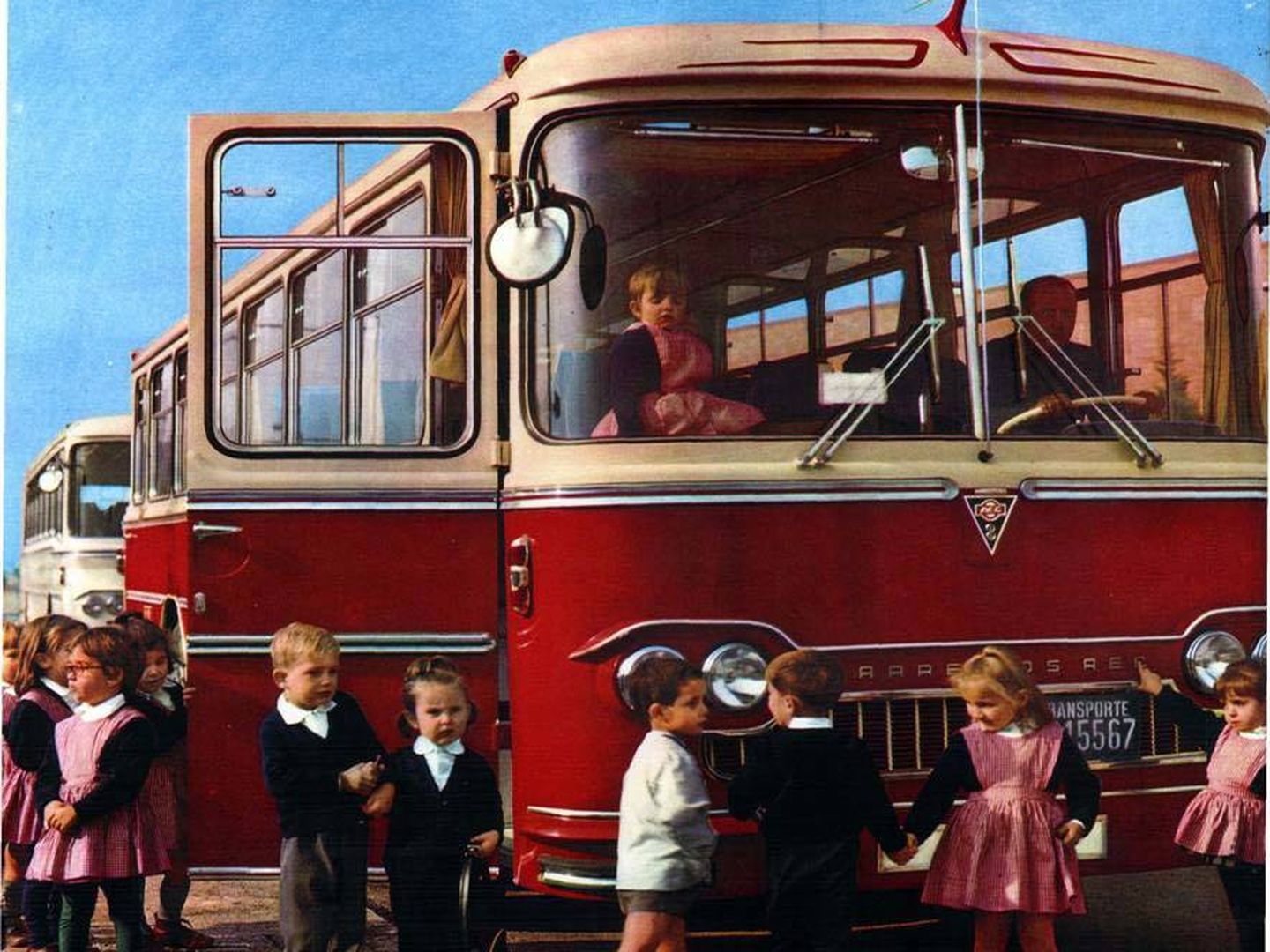 Autobús Barreiros para transporte escolar. (Fundación Eduardo Barreiros)