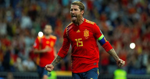 Foto: Sergio Ramos celebra un gol con la Selección española. (EFE)