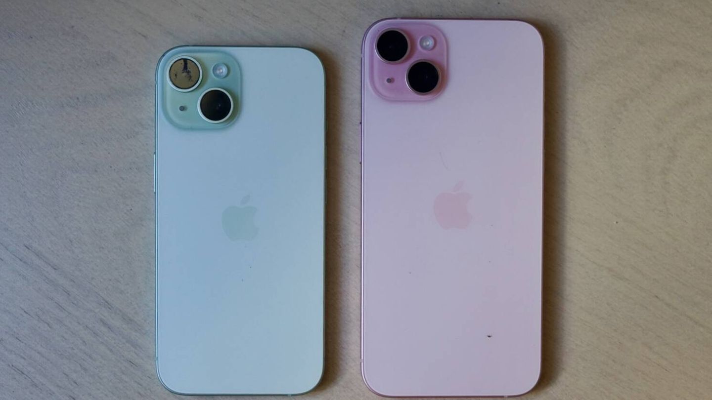 iPhone de 6,1 pulgadas versus iPhone de 6,7. (M. McLoughlin)