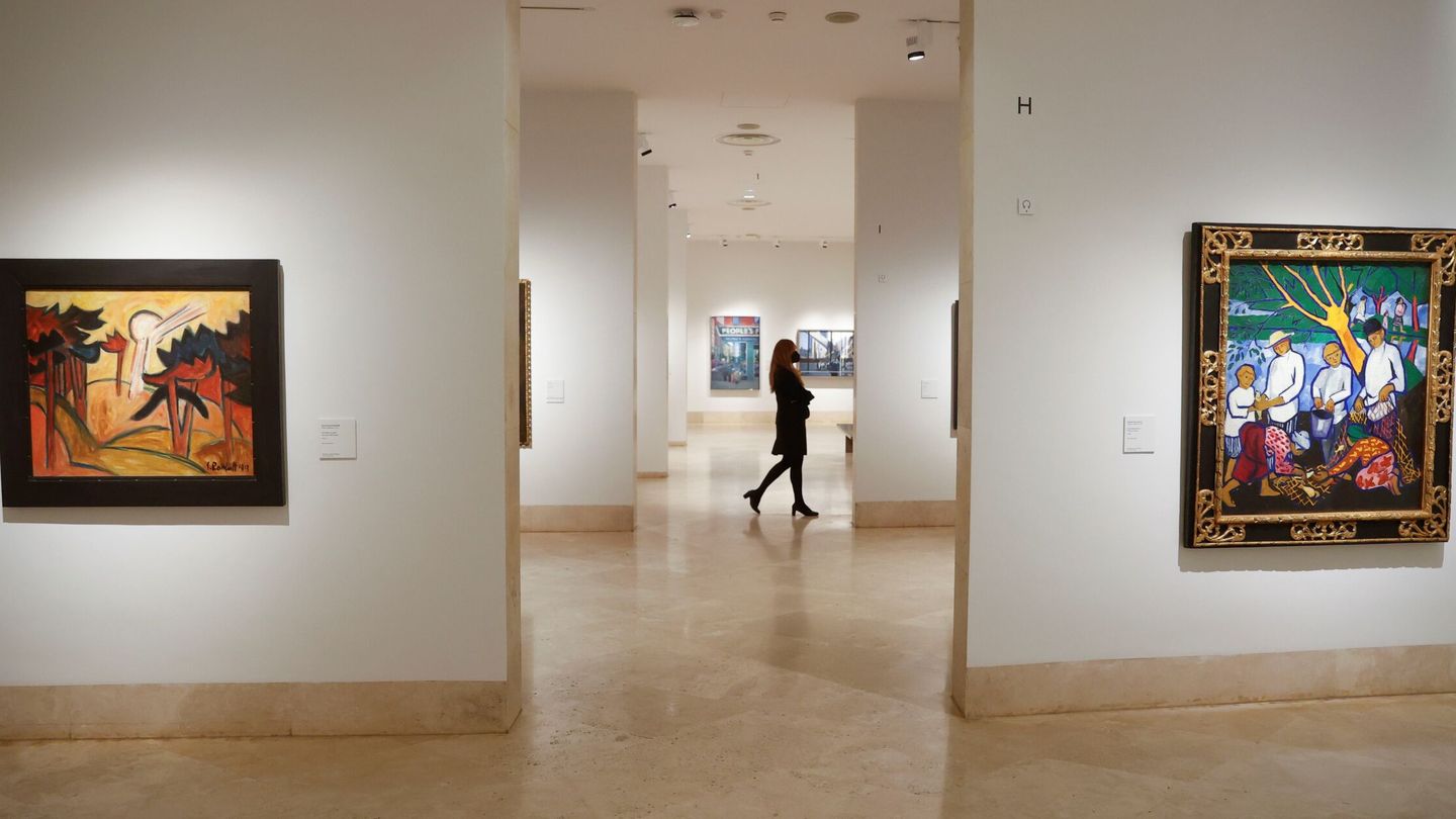 Sala del Museo Thyssen-Bornemisza de Madrid. (EFE/Juan Carlos Hidalgo)