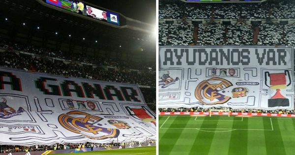 Foto: El tifo que la afición del Real Madrid también fue objeto de mofas en redes