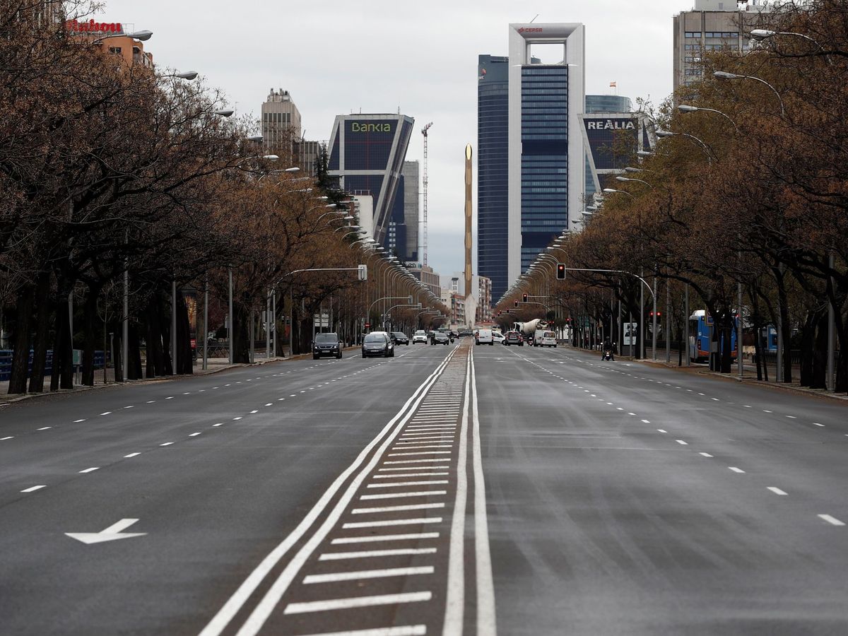 Foto: Las calles vacías por el coronavirus. (EFE)