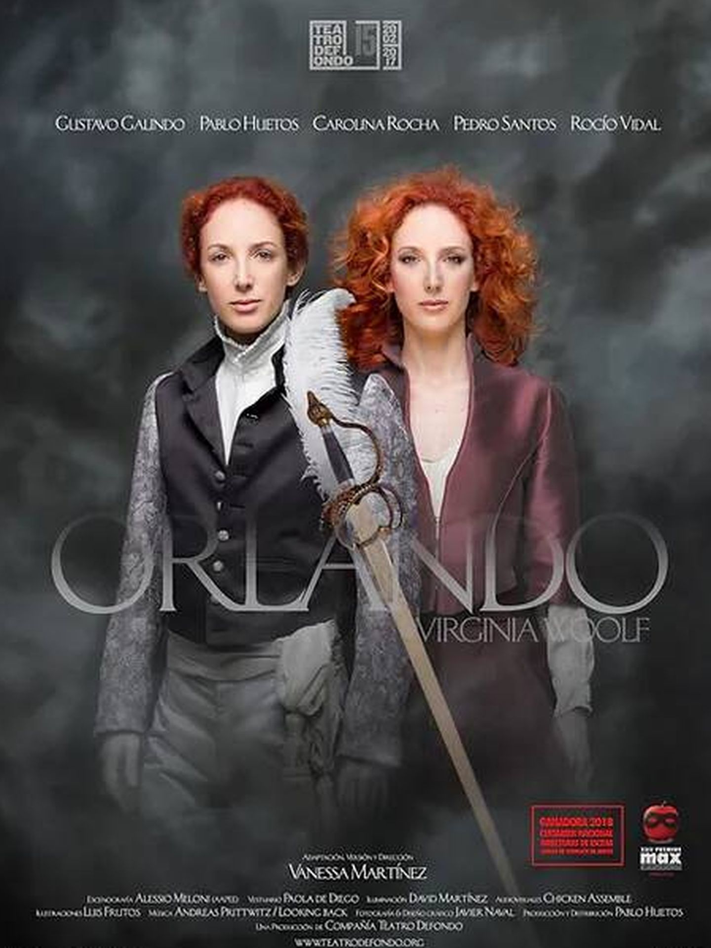 El cartel del 'Orlando' de la compañía Teatro Defondo.
