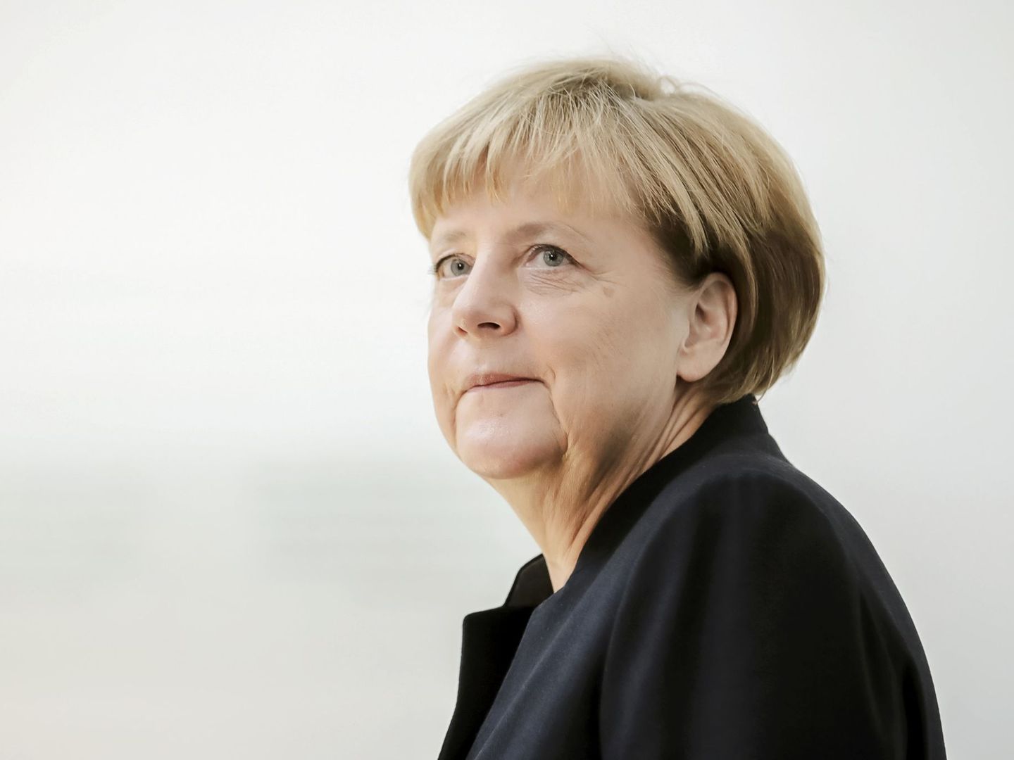 Angela Merkel en la embajada de Israel en Berlín, Alemania. (Reuters)