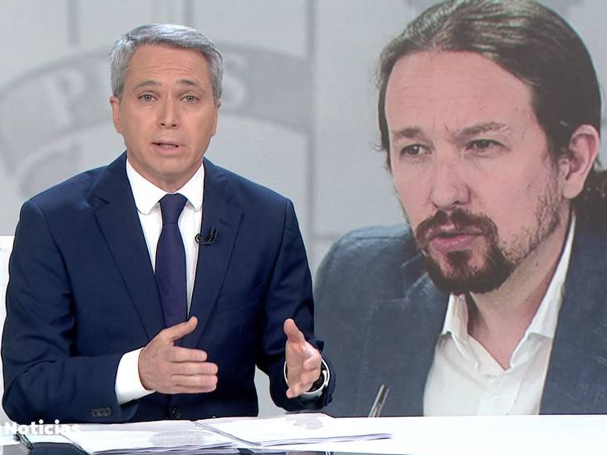 Foto: Vicente Vallés, en 'Antena 3 noticias'. (Antena 3)
