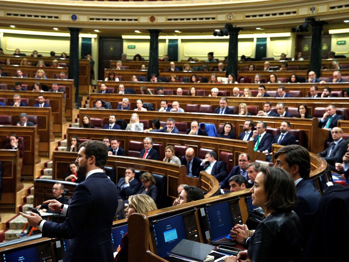 Foto: El Congreso de los Diputados, durante la sesión constitutiva de este martes. (EFE)
