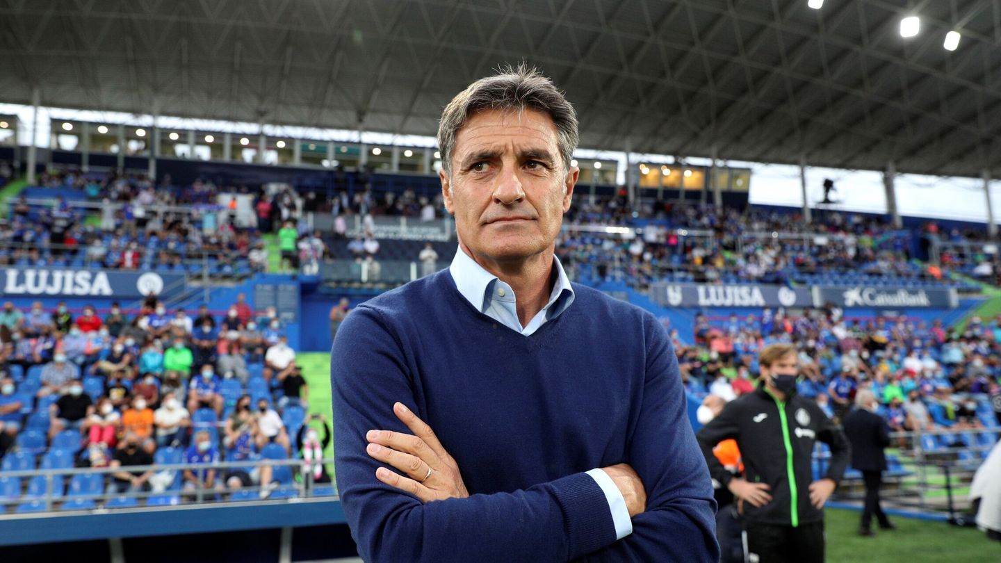 Míchel, en su segunda etapa como entrenador del Getafe. (EFE/Rodrigo Jiménez)