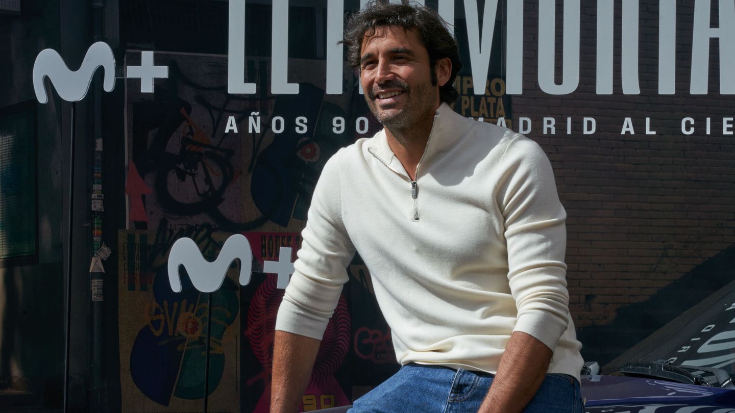 Álex García en la presentación de 'El inmortal'. (EFE/L.Rico)