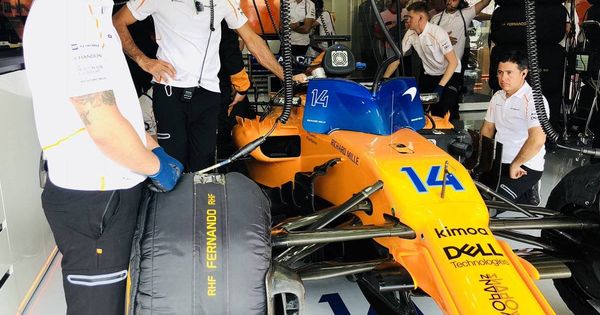 Foto: Alonso, en los entrenamientos del GP de Alemania. (McLaren)