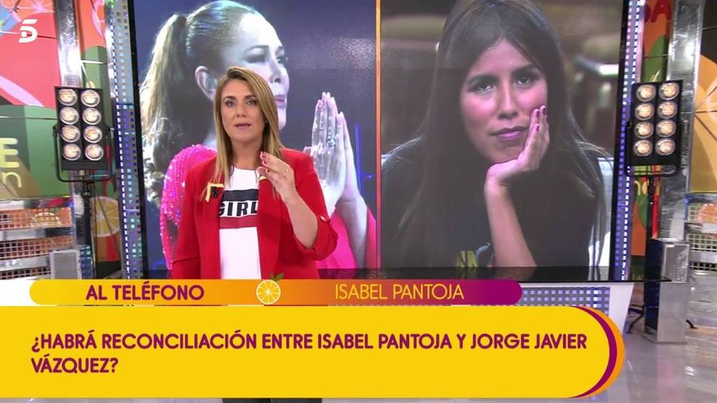 Carlota Corredera, en 'Sálvame'. (Telecinco).