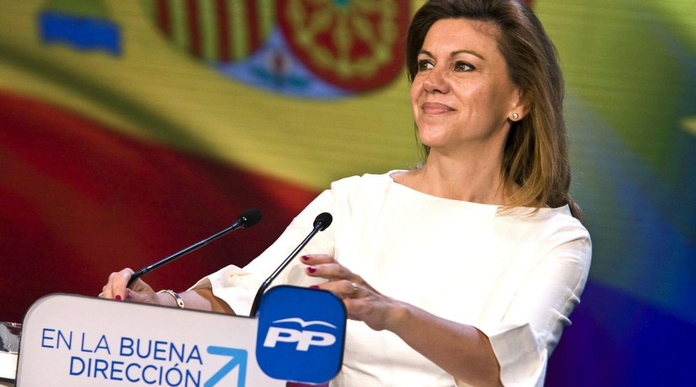 María Dolores de Cospedal, en el acto de presentación oficial de la candidatura del PP. (EFE)