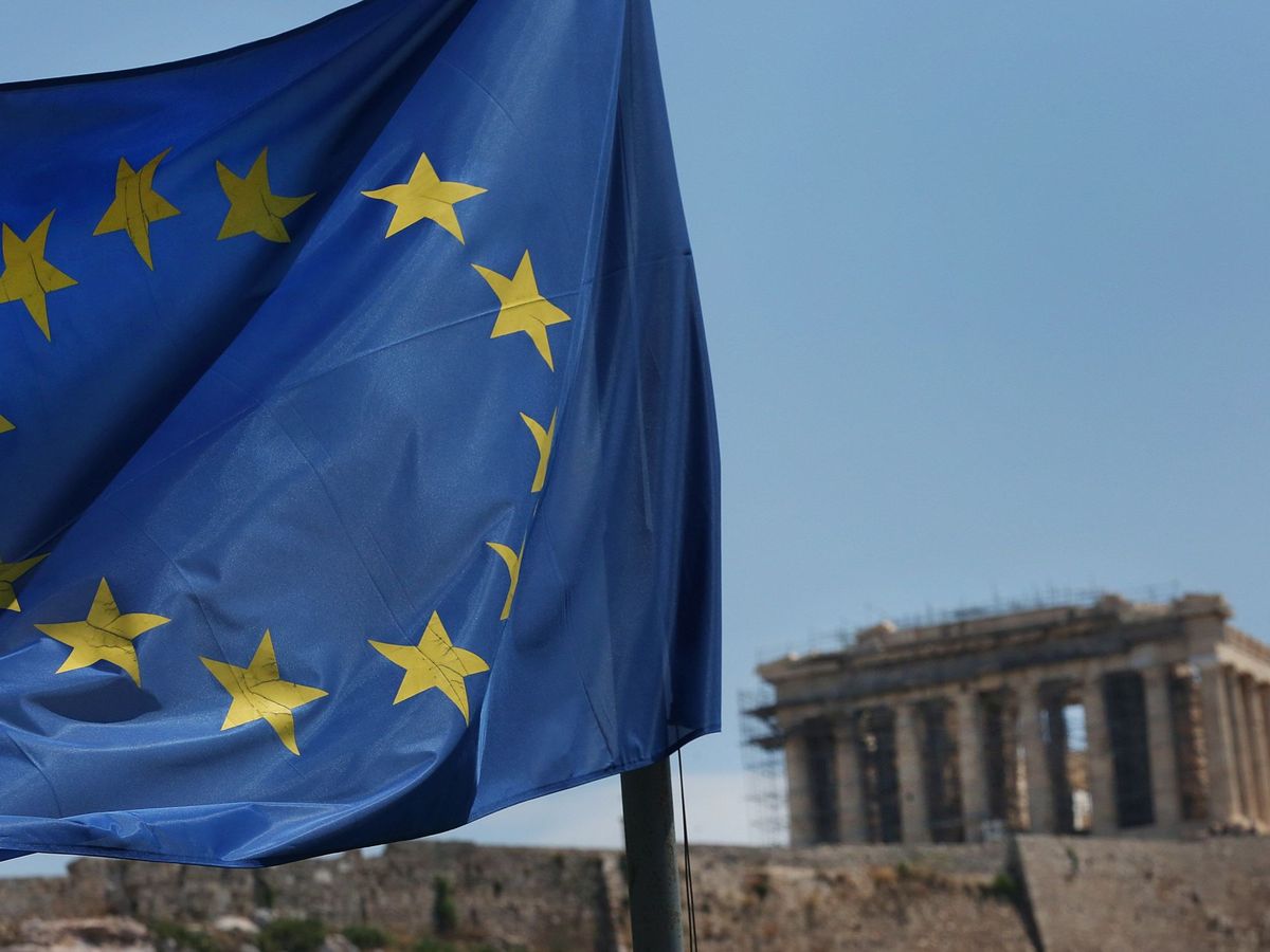 Foto: Bandera de la Unión Europea. (EFE/Orestis Panagiotou)
