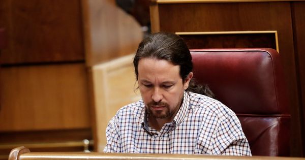 Foto: El líder de Unidas Podemos, Pablo Iglesias, en el Congreso de los Diputados. (EFE)