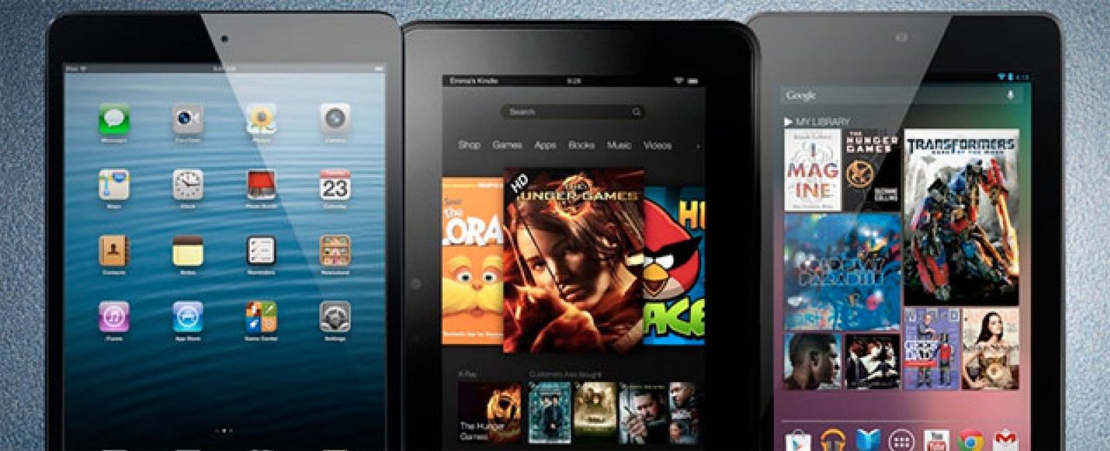 Foto: La elección en 'mini tablets': ¿Nexus 7, Kindle Fire HD o iPad mini?