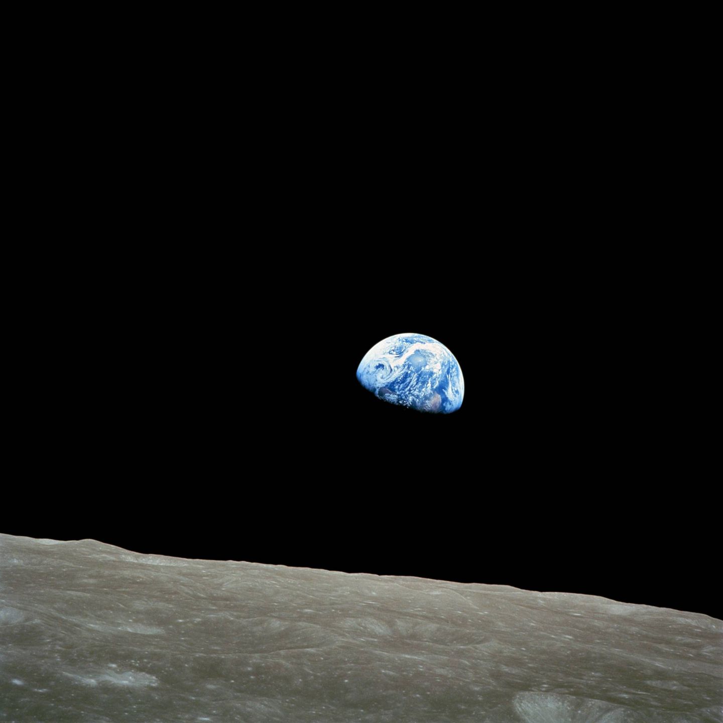 La famosa fotografía 'Earthrise' (NASA)