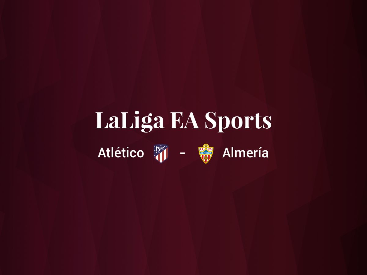 Foto: Resultados Atlético - Almería de LaLiga EA Sports (C.C./Diseño EC)