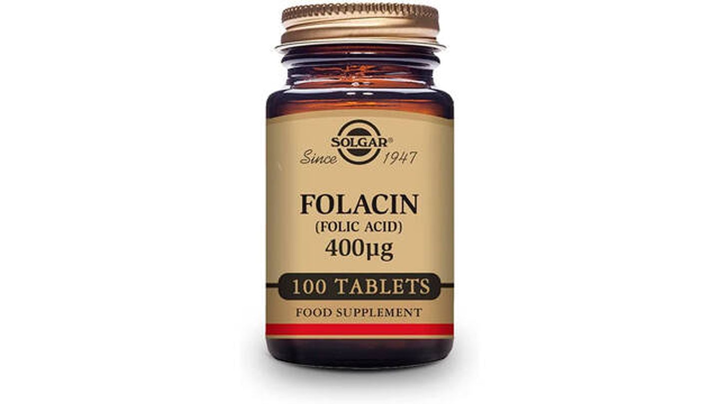 Cápsulas de ácido fólico Folacin.