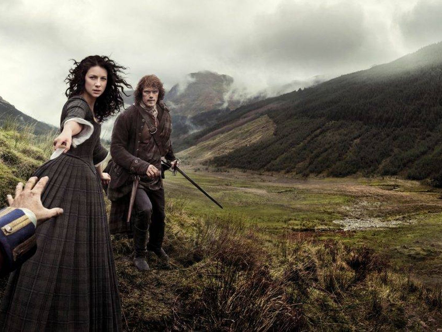 Imagen promocional de la primera temporada de 'Outlander'. (Movistar)