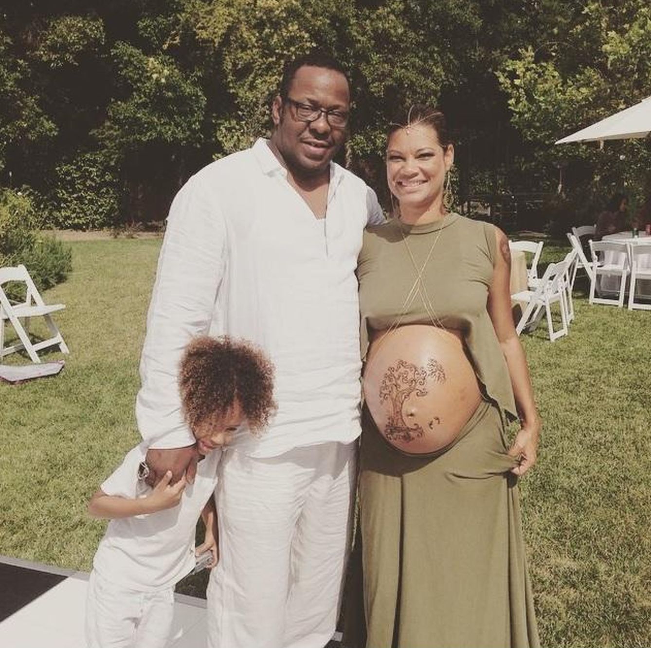 Bobby Brown y Alicia Etheredge con su hijo Cassius (Instagram)