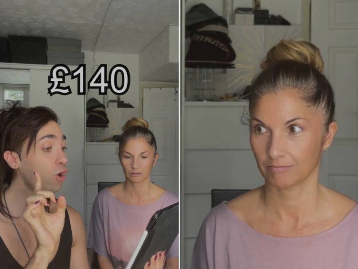 Foto: Un español que vive en Reino Unido muestra a su madre cuánto cuesta la peluquería en Londres (TikTok/@tazarte_)