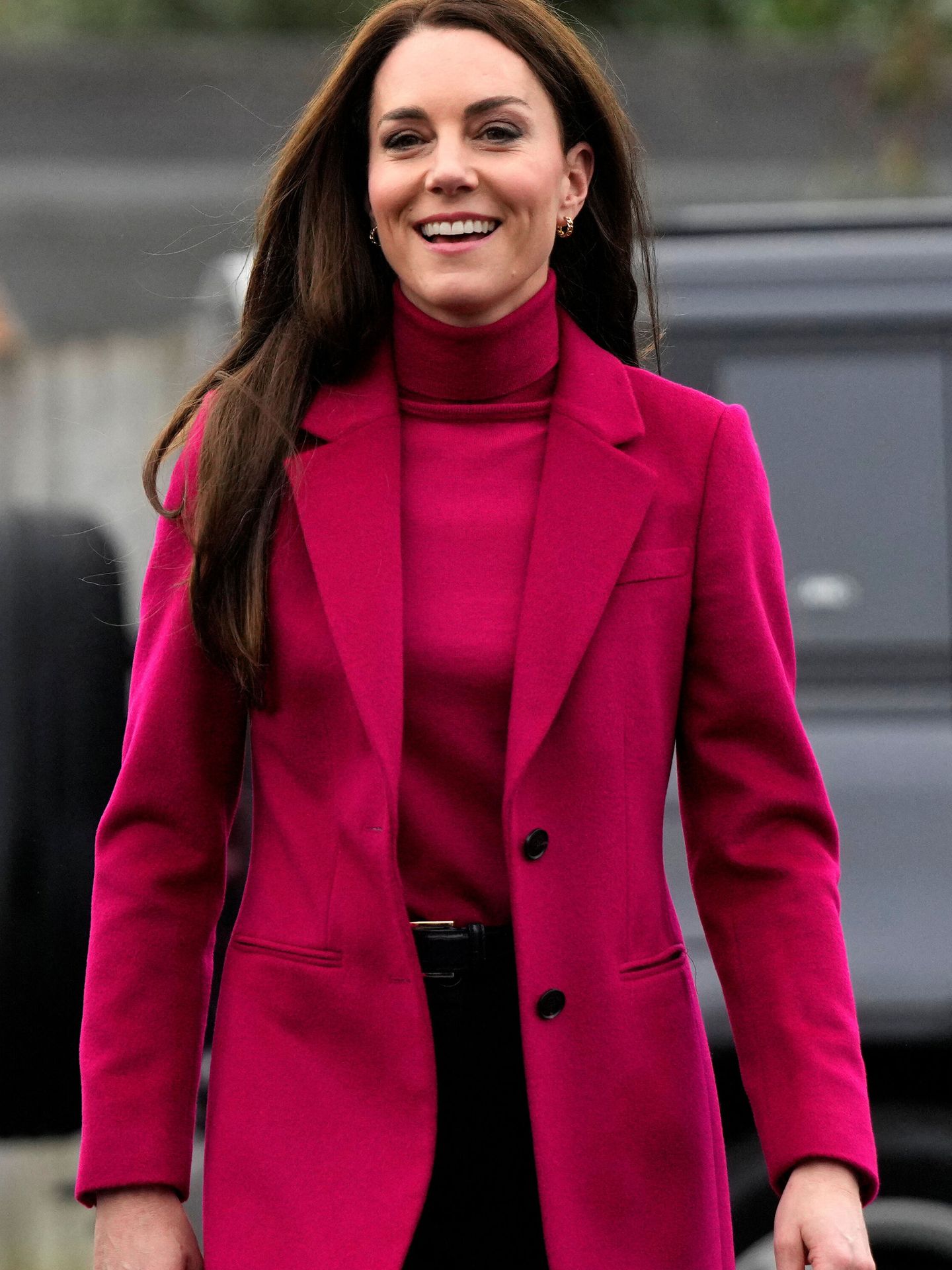 La princesa de Gales, con look reciclado. (Reuters/Pool/Alastair Grant)