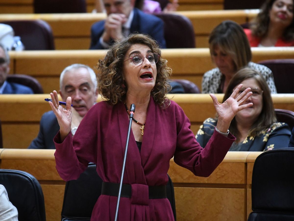 Foto: La ministra de Hacienda, María Jesús Montero. (Fernando Sánchez/Europa Press)