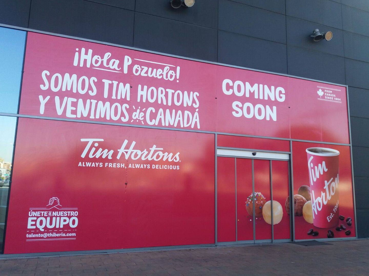 Las cafeterías de Tim Hortons están en plena expansión en España