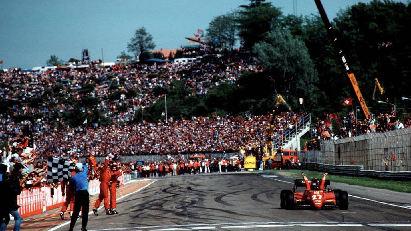 Su gran victoria en Imola 1983 con Ferrari. (Imagen de archivo)