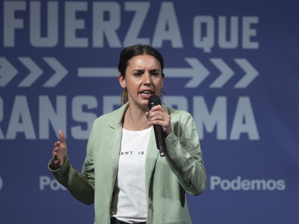 Foto:  La ministra de Igualdad, Irene Montero. (EFE/Pedro Puente Hoyos)