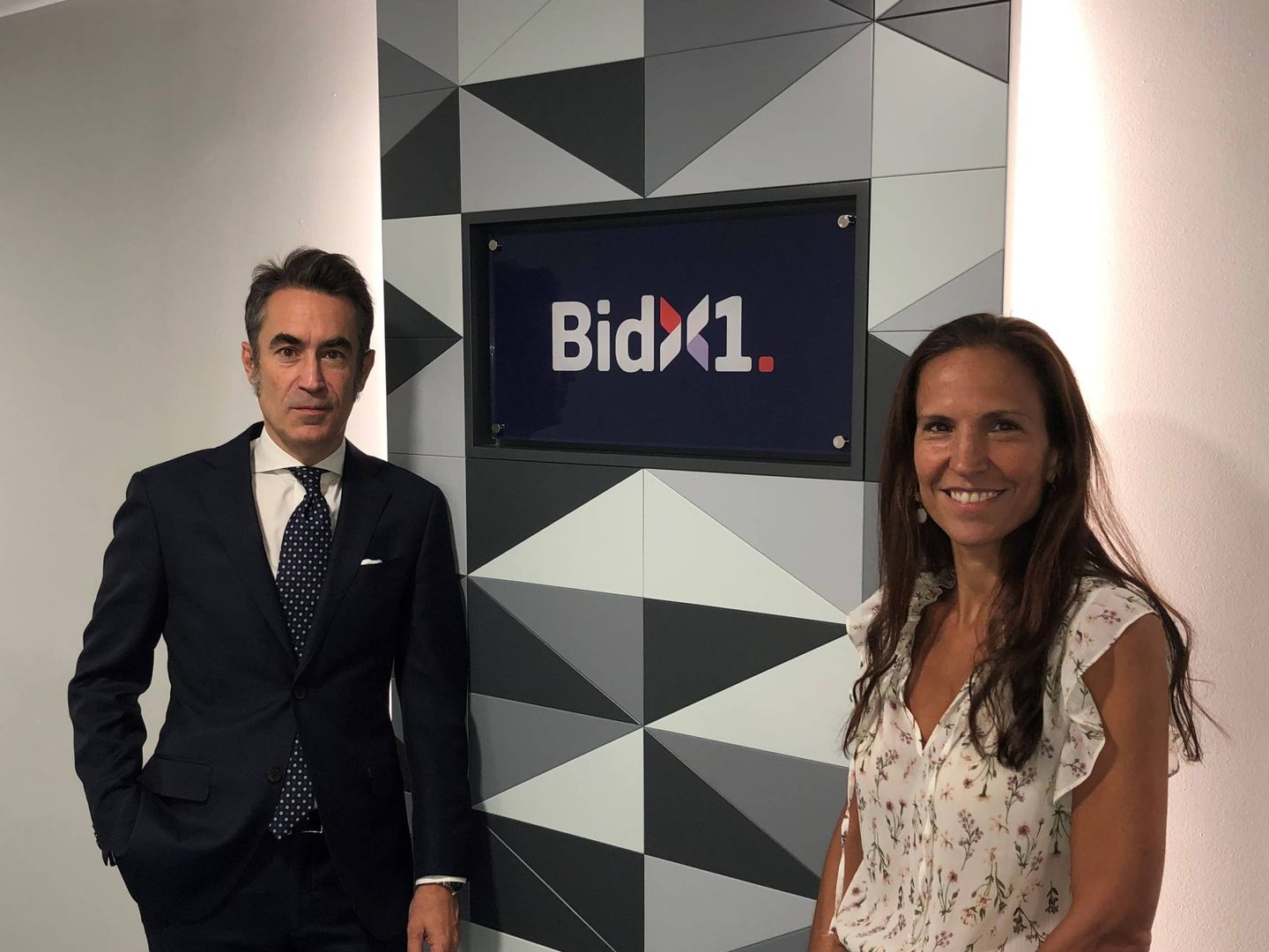 Daniela Marchesano y Javier de Pablo, responsables de BidX1 en España