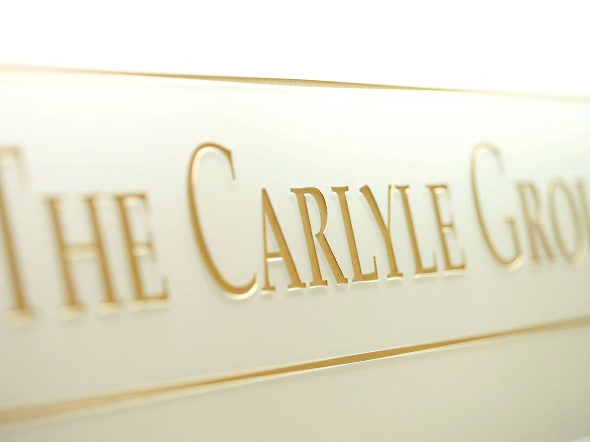 Foto: Logo del Grupo Carlyle. (Reuters/Issei Kato)