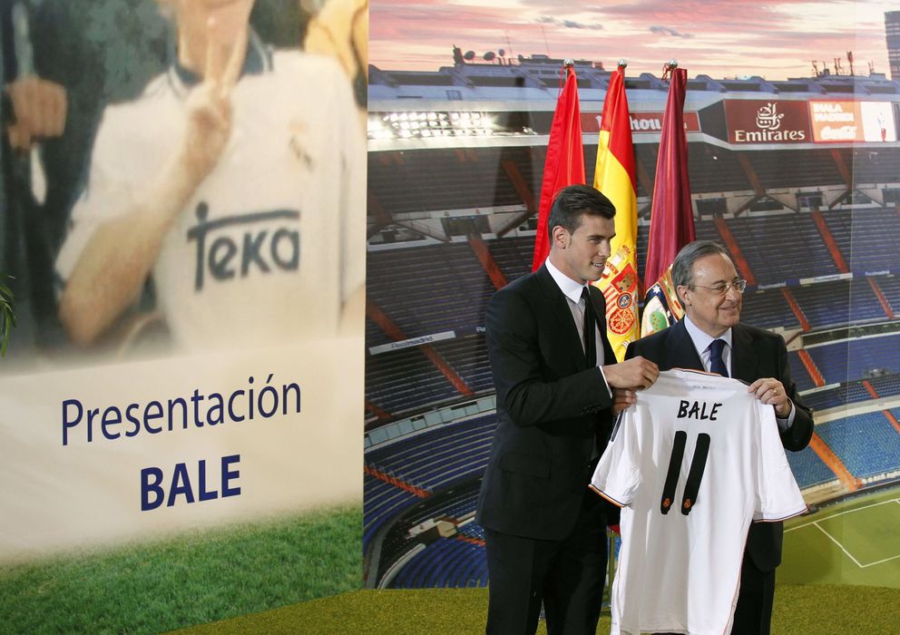 Foto: Florentino Pérez posa con Bale en su presentación