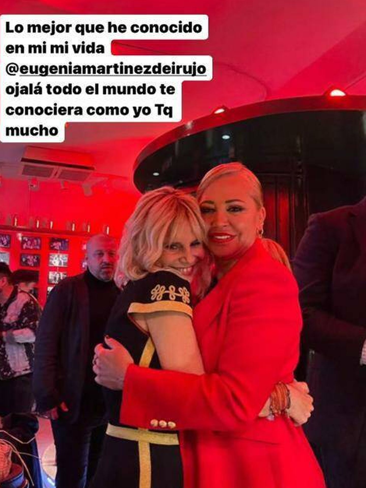 Belén Esteban y Eugenia Martínez de Irujo, en un acto de la Fundación Querer. (Instagram/@belenestebanmenendez)