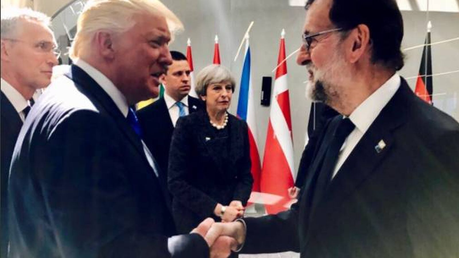Foto: Mariano Rajoy y Donald Trump. (Twitter)