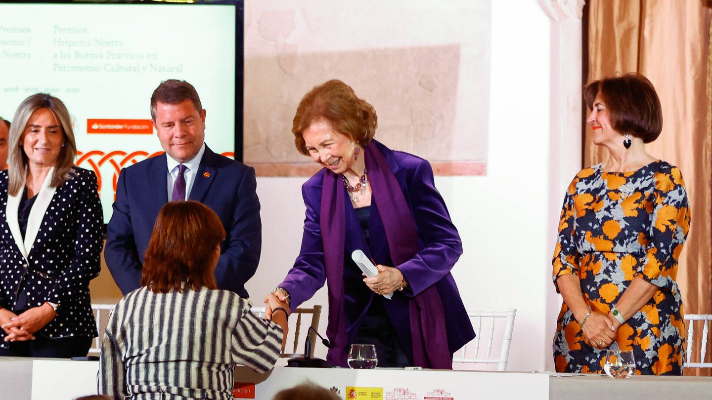 La reina Sofía, en la entrega de premios Hispania Nostra y Europa Nostra. (Gtres)