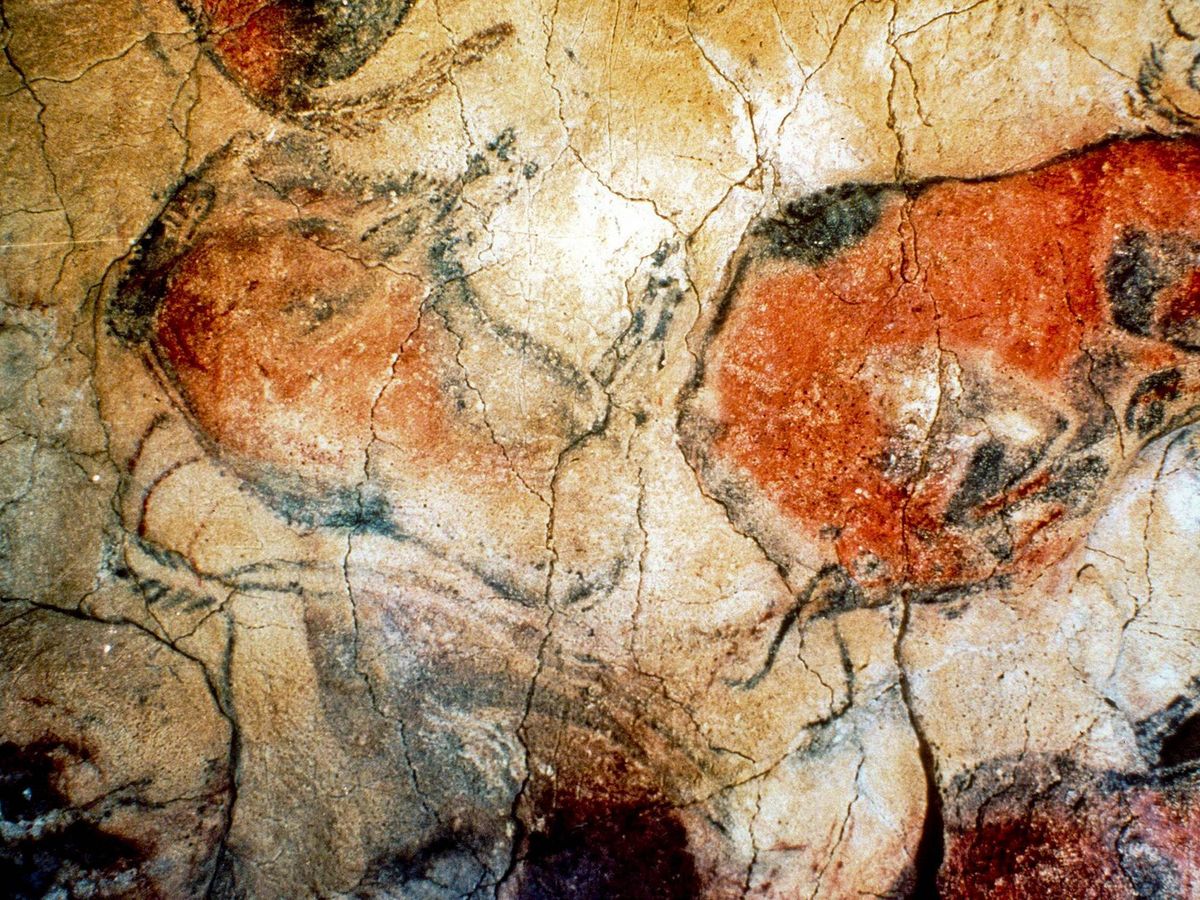 Foto: Pinturas rupestres en las Cuevas de Altamira (EFE)
