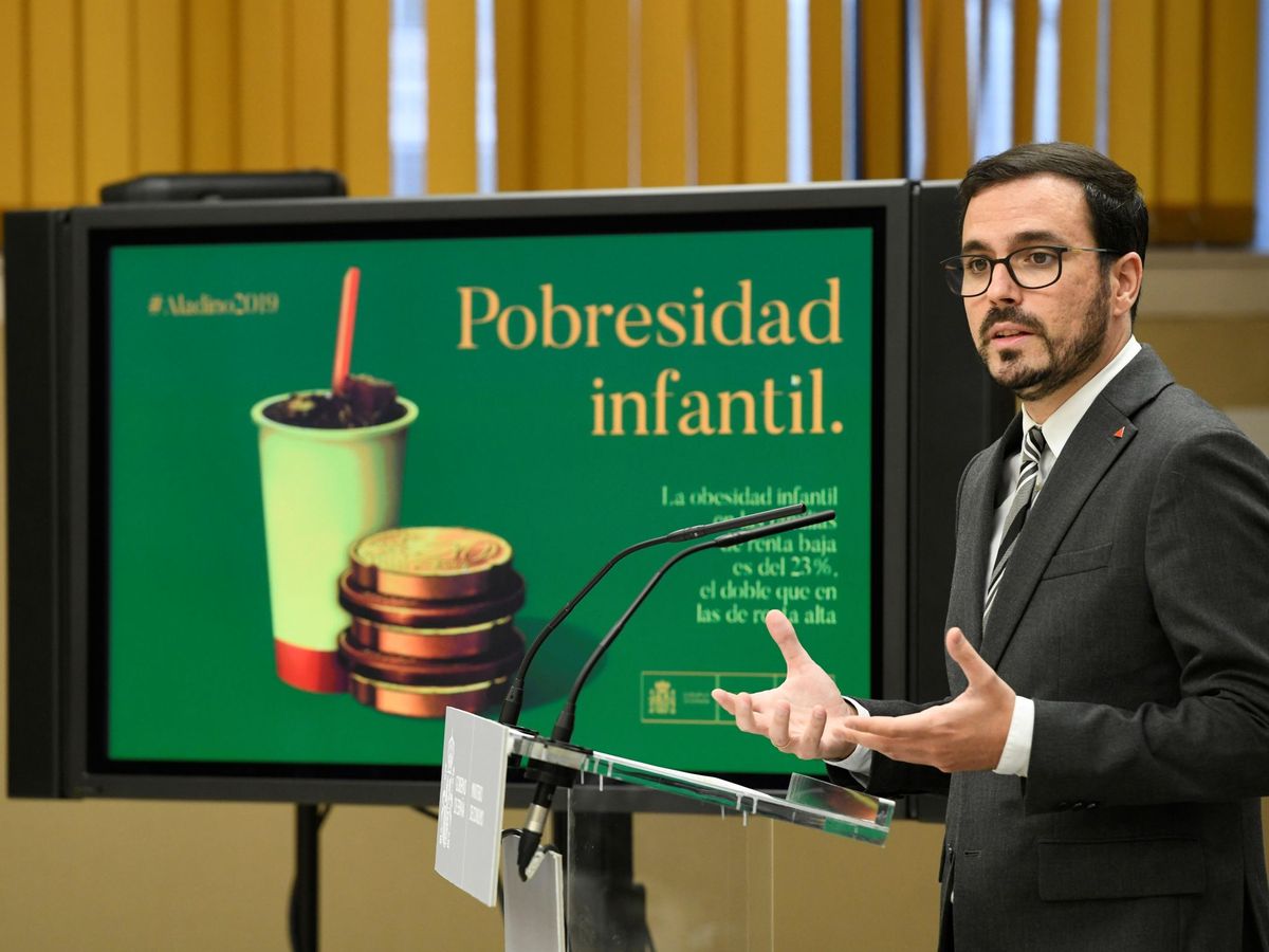 Foto: El ministro de Consumo, Alberto Garzón (EFE)