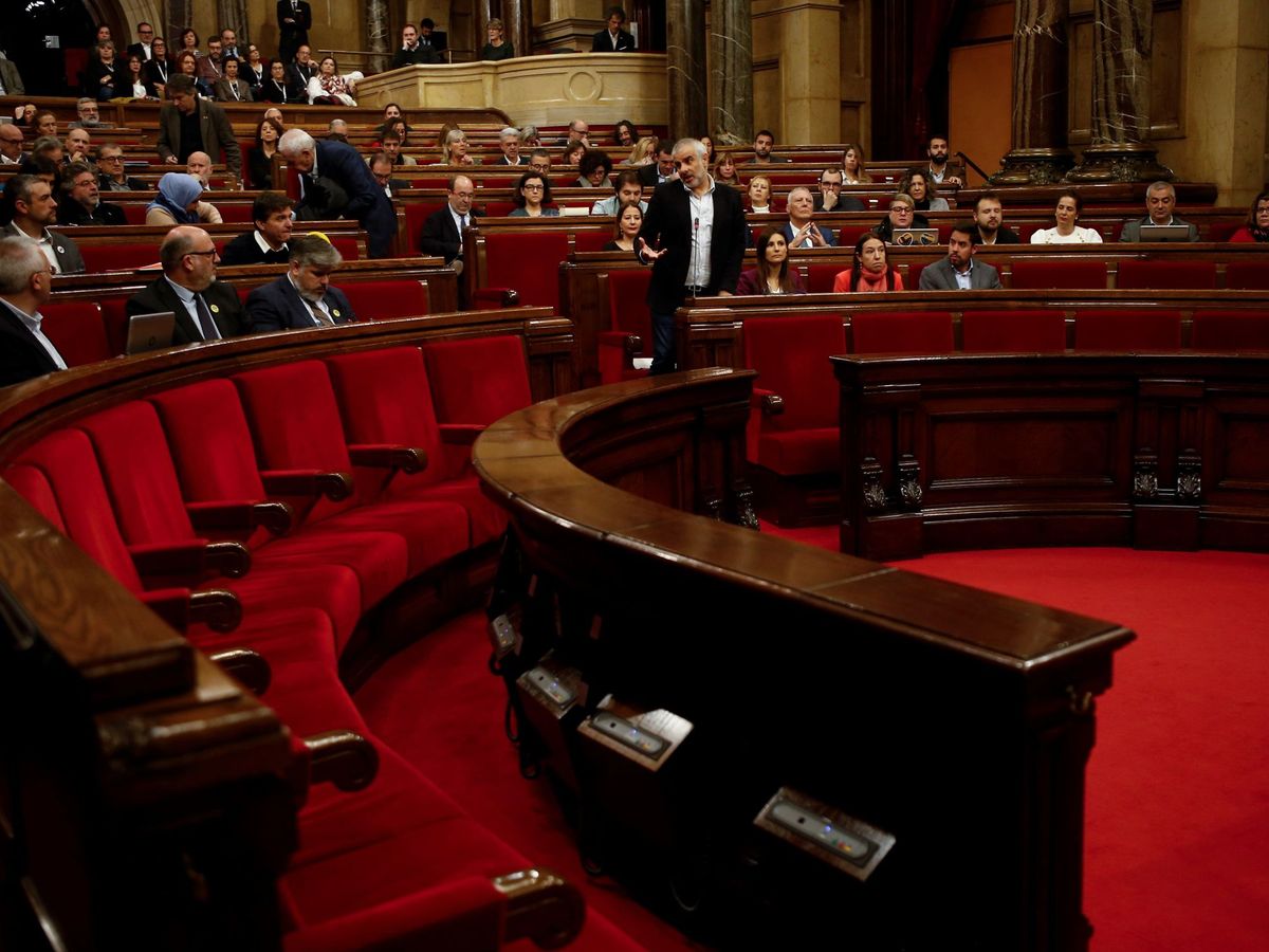 Foto: El pleno del Parlament, este martes por la mañana. (EFE)