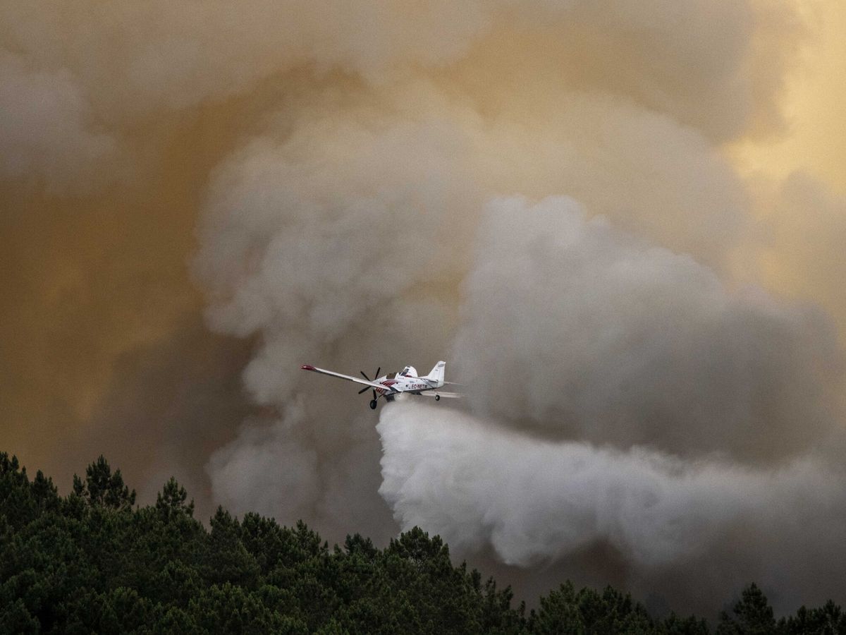 Foto: Una avioneta contra incendios en una imagen de archivo. (EFE/Brais Lorenzo)