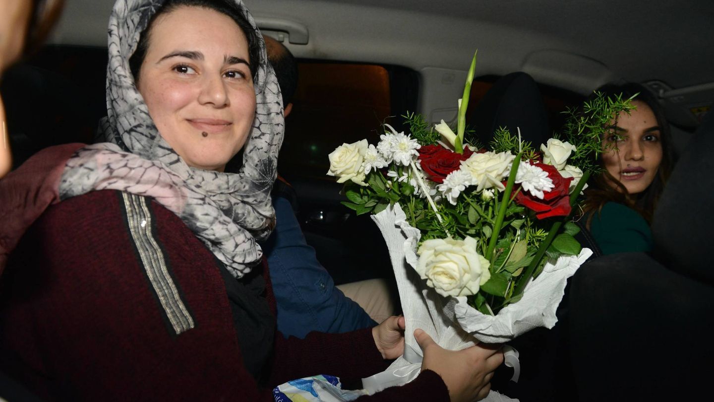 La periodista indultada, Hajar Raissouni. (EFE)