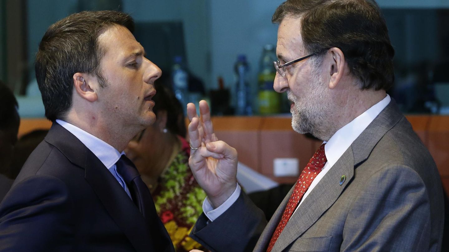 El primer ministro italiano, Matteo Renzi, junto a Mariano Rajoy (Reuters)